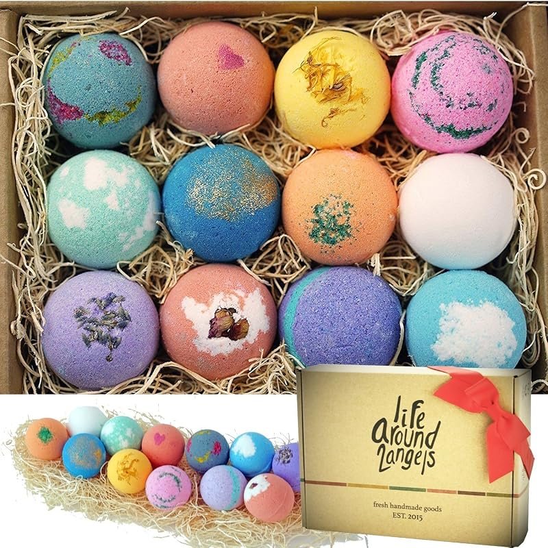 LifeAround2Angels 12-Piece Bath Bomb Set