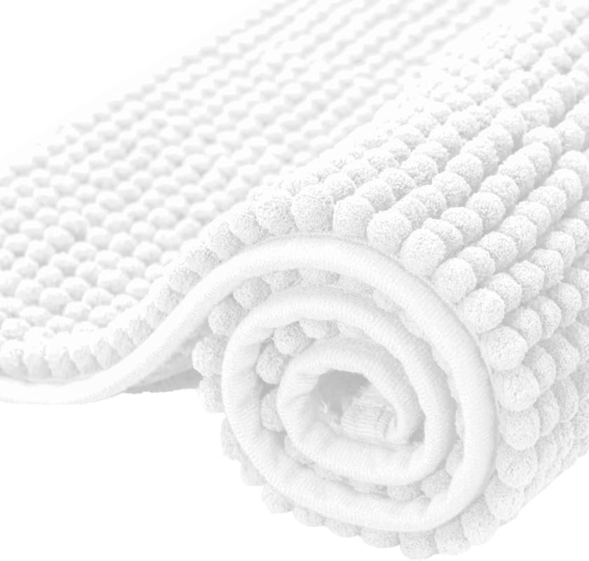 SUBRTEX Chenille Bathroom Rug