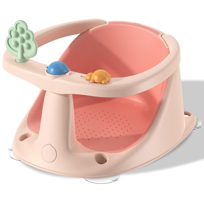 Comfortable Baby Bath Seat for Infants 6 Months and Up, Non-Slip Desig