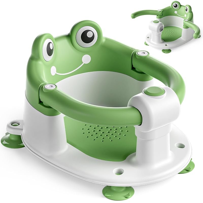 Non-Slip Baby Bath Seat for Infants 6 Months and Up with Soft Cushion