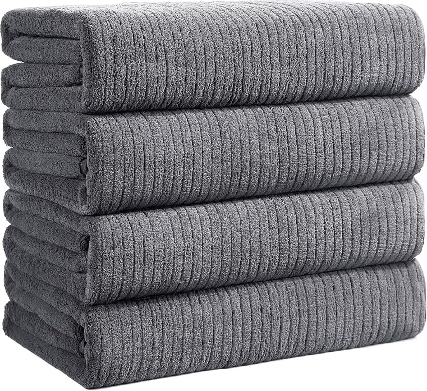 Extra Large 4-Piece Bath Towel Set